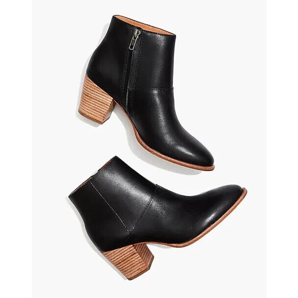 Madewell Shoes - Madewell The Rosie Ankle Boot in Leather Black MA434 Women's Size 10 H14745